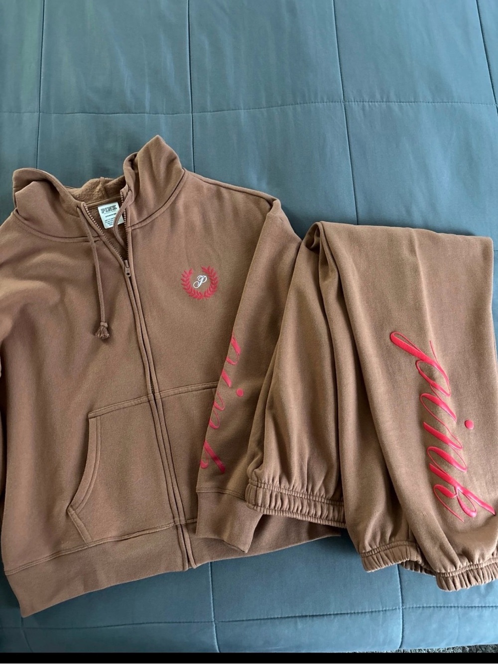 VS PINK Full Zip Hoodie and Sweatpants